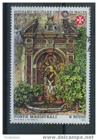 SMOM Sovereign Military Order Of Malta Mi 214 Ancient Fountains - Gardens Of The Villa Malta - 1983 - Malta (Orde Van)