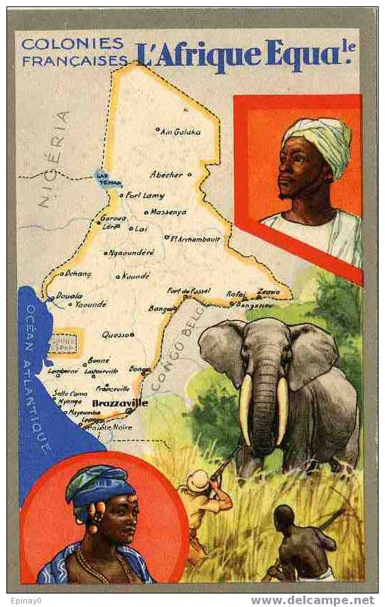 B - Colonies Françaises L'AFRIQUE EQUATORIALE - Produit Du Lion Noir - éléphant - Non Classés