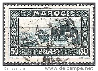 Maroc 1933 Michel 104 O Cote (2005) 0.40 Euro Forteresse Udayas Rabat Cachet Rond - Used Stamps