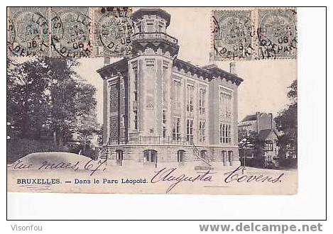 Cpa 1903 Dans Le Parc Léopold - Etterbeek