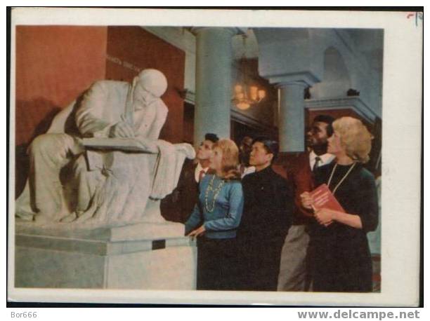 GOOD USSR PROPAGANDA POSTCARD 1963 - VIVA SOCIALISM - Friendship In The Moscow Central Museum - Missions
