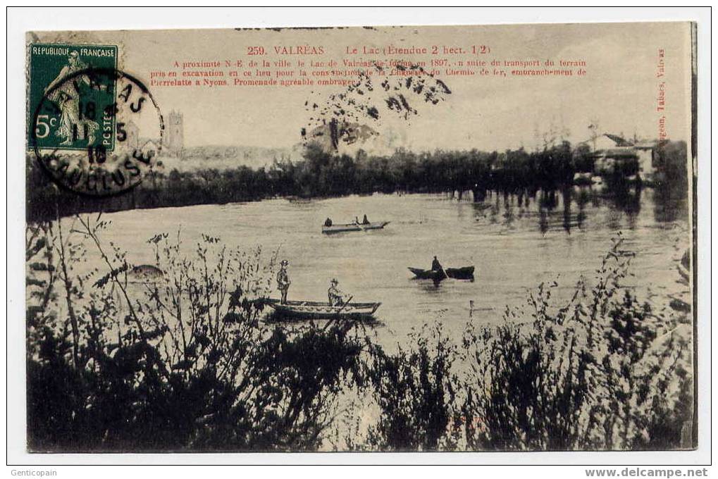 H104 - VALREAS - Le Lac (1910 - Oblitération De VALREAS) - Valreas