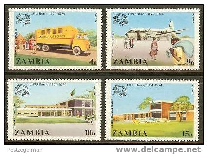 ZAMBIA 1974 MNH Stamp(s) U.P.U. 133-136 #6189 - U.P.U.