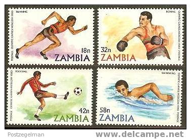 ZAMBIA 1980 MNH Stamp(s) Olympic Games 225-228 #6207 - Summer 1980: Moscow