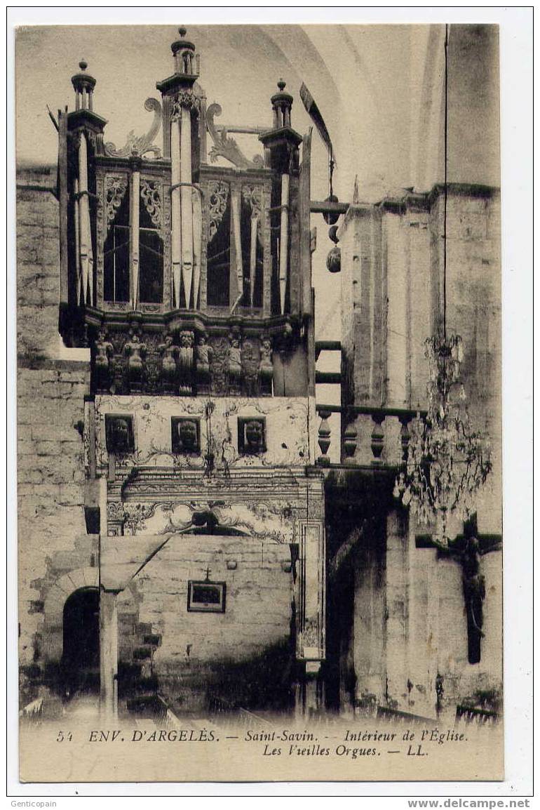 H104 - ARGELES - Saint-Savin - Intérieur De L´église - Les Vieilles ORGUES - Argeles Gazost