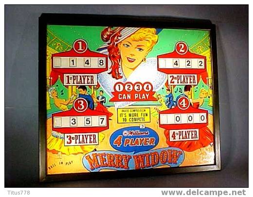 GLACE DE FLIPPER DE BISTROT 50'S - Jeu De Café Vintage Tableau Retro - Autres & Non Classés