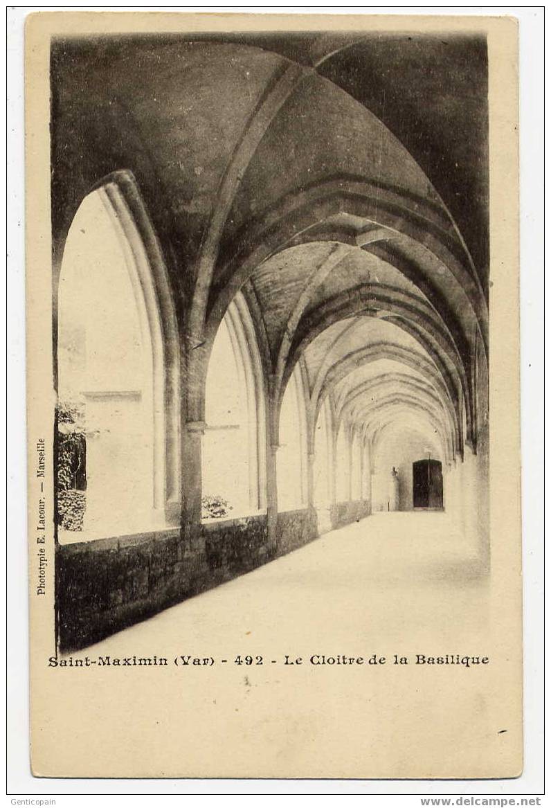 H105 - SAINT-MAXIMIN - Le Cloître De La Basilique (dos Non Divisé) - Saint-Maximin-la-Sainte-Baume