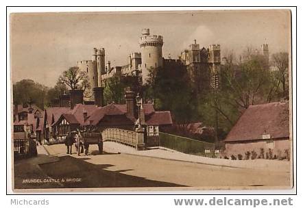 CPA ANGLETERRE - Arundel - Castle & Bridge - Arundel