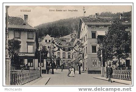 CPA ALLEMAGNE - Wildbad - Hotel Russie Mit Bergbahn - Hochschwarzwald