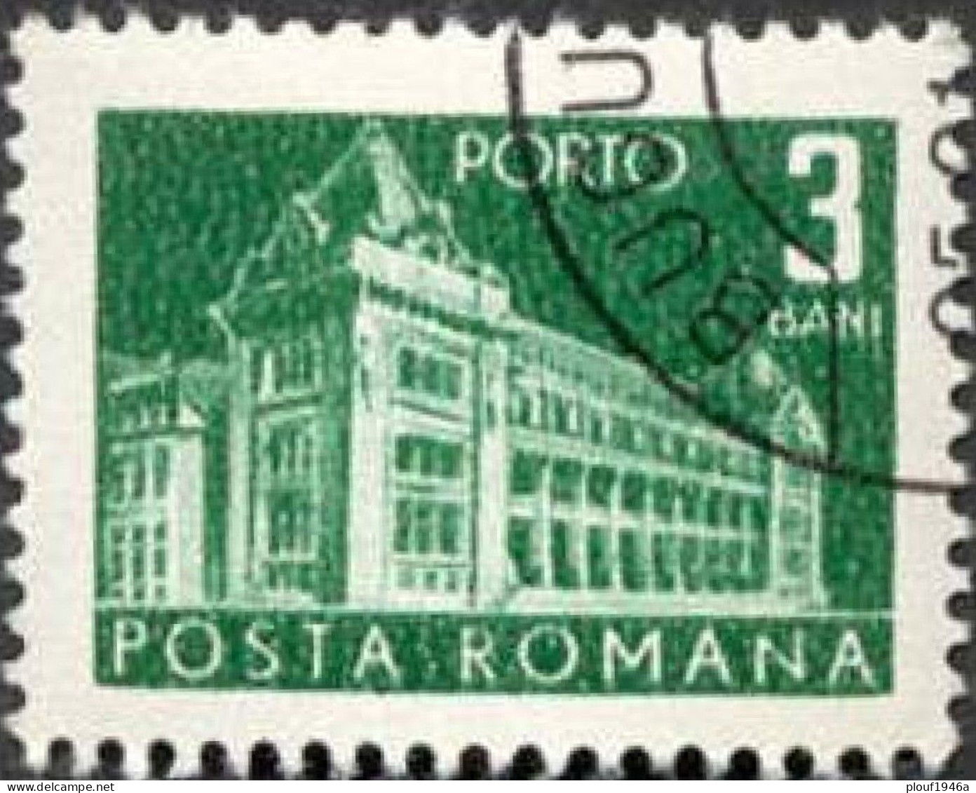 Pays : 410 (Roumanie : République Socialiste)  Yvert Et Tellier N° : Tx   127 A Gauche (o) / Michel RP P 113 A - Port Dû (Taxe)