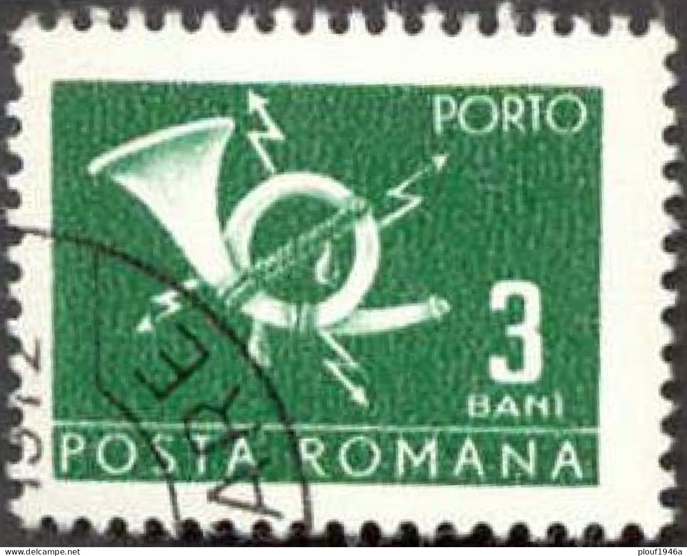 Pays : 410 (Roumanie : République Socialiste)  Yvert Et Tellier N° : Tx   127 A Droite (o) / Michel RO P 113 B - Postage Due