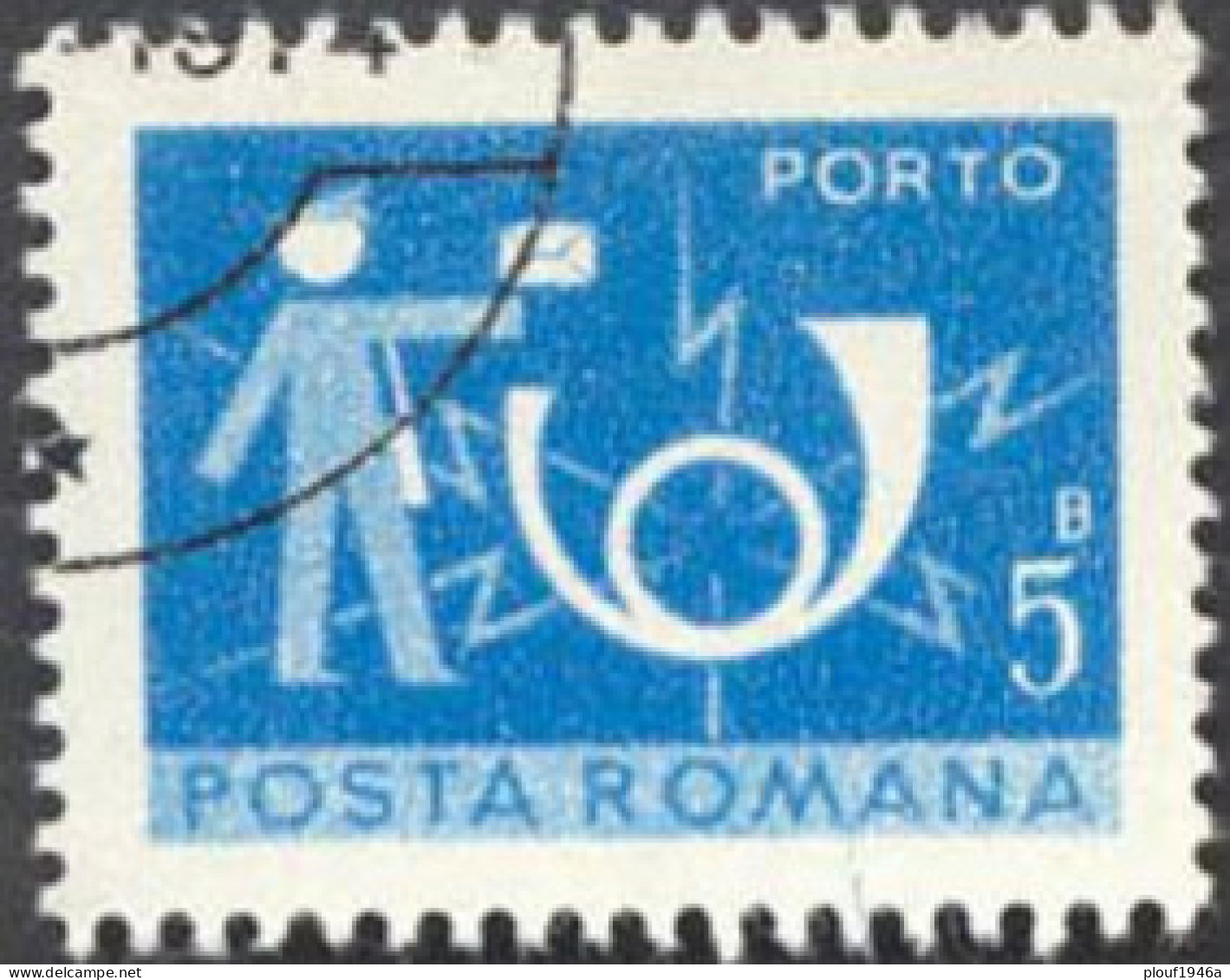 Pays : 410 (Roumanie : République Socialiste)  Yvert Et Tellier N° : Tx   133 Droite (o) / Michel RO P 119 B - Postage Due