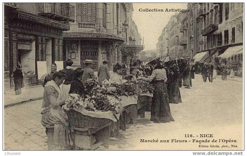 Marché Aux Fleurs - Façade De L'Opéra - Commerce - Bouquetières - Markets, Festivals