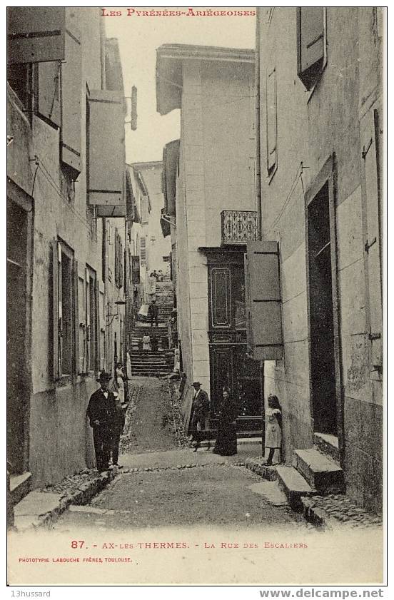 La Rue Des Escaliers - Carte Animée - Labouche - Ax Les Thermes