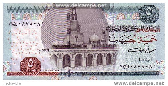 EGYPTE    5 Pounds  Emission Du 21-02-2002   Pick 63     ***** BILLET  NEUF ***** - Aegypten