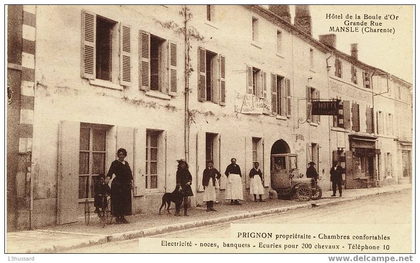 Hôtel De La Boule D'Or - Grande Rue - Prignon Propriétaire. Devanture Animée - Mansle