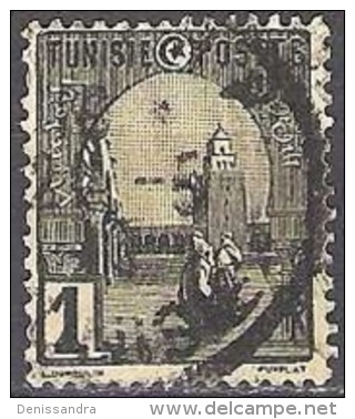 Tunisie 1906 Michel 29 O Cote (2005) 0.30 Euro Kairouan Mosquée Cachet Rond - Oblitérés