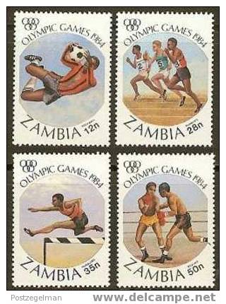 ZAMBIA 1984 MNH Stamp(s) Olympic Games 314-317  #6220 - Summer 1984: Los Angeles