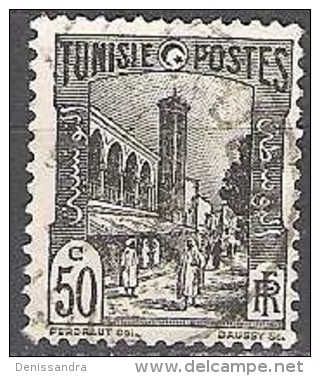 Tunisie 1926 Michel 132 O Cote (2005) 0.30 Euro Mosquée De La Place Halfaouine Cachet Rond - Used Stamps