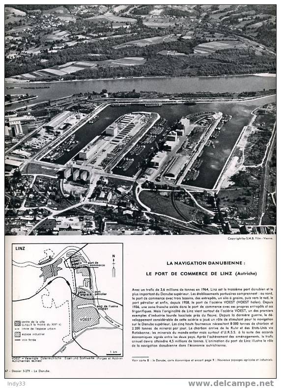 "LA NAVIGATION DANUBIENNE : LE PORT DE COMMERCE DE LINZ (AUTRICHE)" - Other & Unclassified