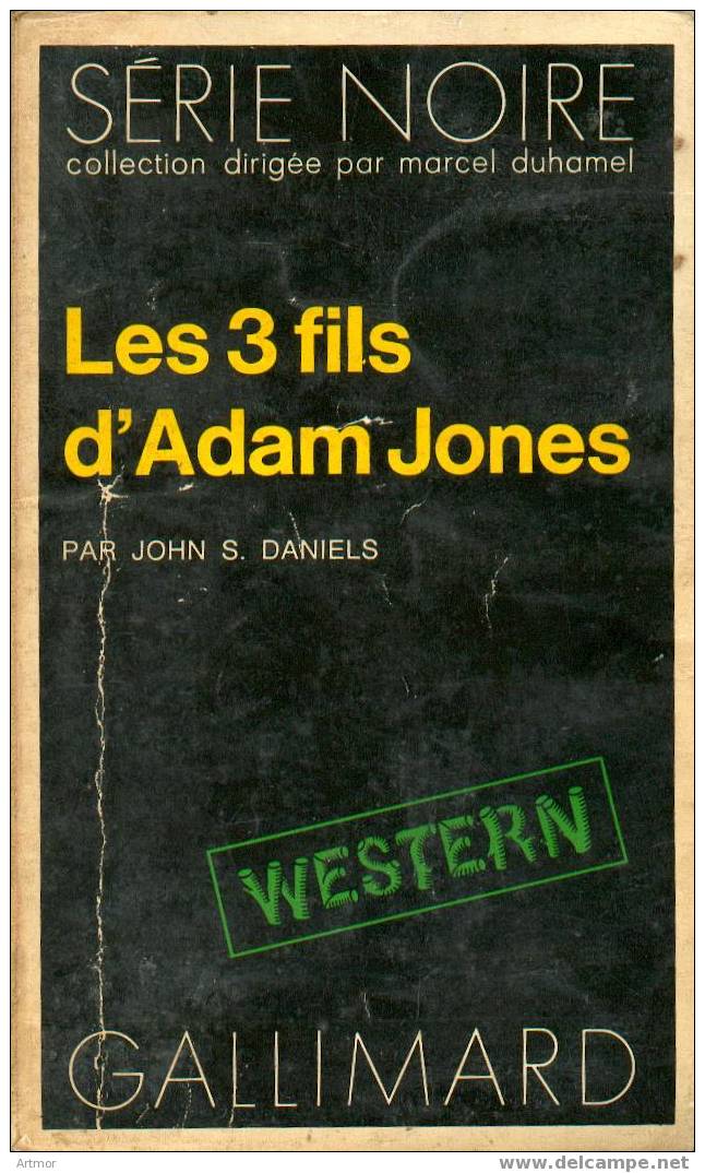 N° 1659 - EO 1974 - J.S  DANIELS - LES 3 FILS D'ADAM JONES - Série Noire