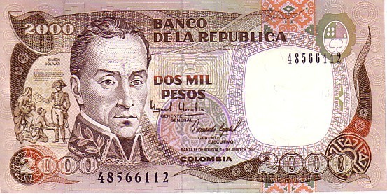 COLOMBIE   2 000 Pesos   Daté Du 01-07-1993   Pick 439a     ***** BILLET  NEUF ***** - Colombie