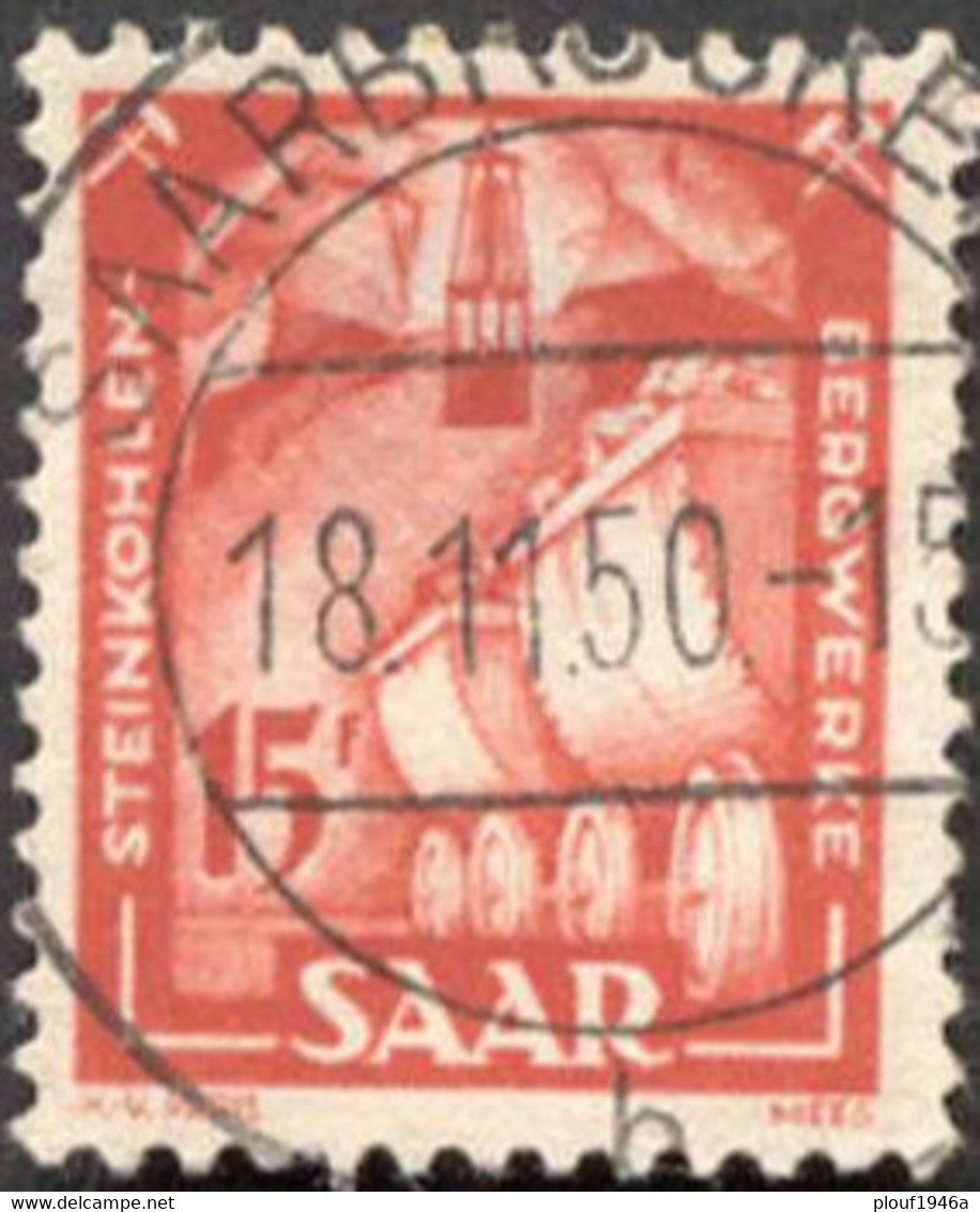 Pays : 430 (Sarre : Occupation Française)  Yvert Et Tellier N° :  260 (o) Belle Oblitération Centrale - Used Stamps