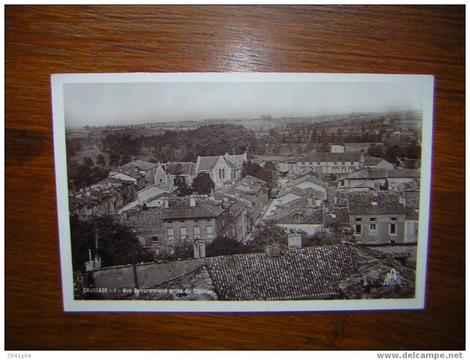 CAUSSADE   VUE PANORAMIQUE PRISE DU CLOCHER - Caussade