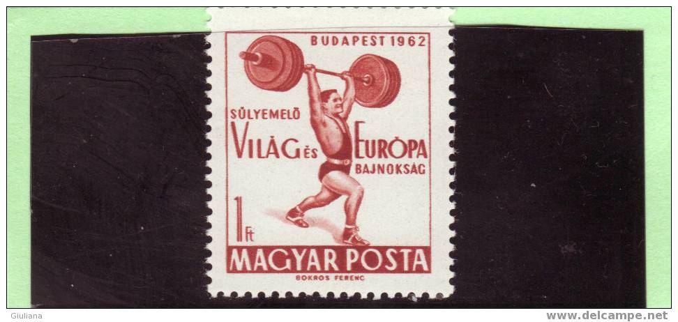 Ungheria -   N. 1525**  (Yvert) Sollevamento Pesi: Campionati Europei E Mondiali - Weightlifting