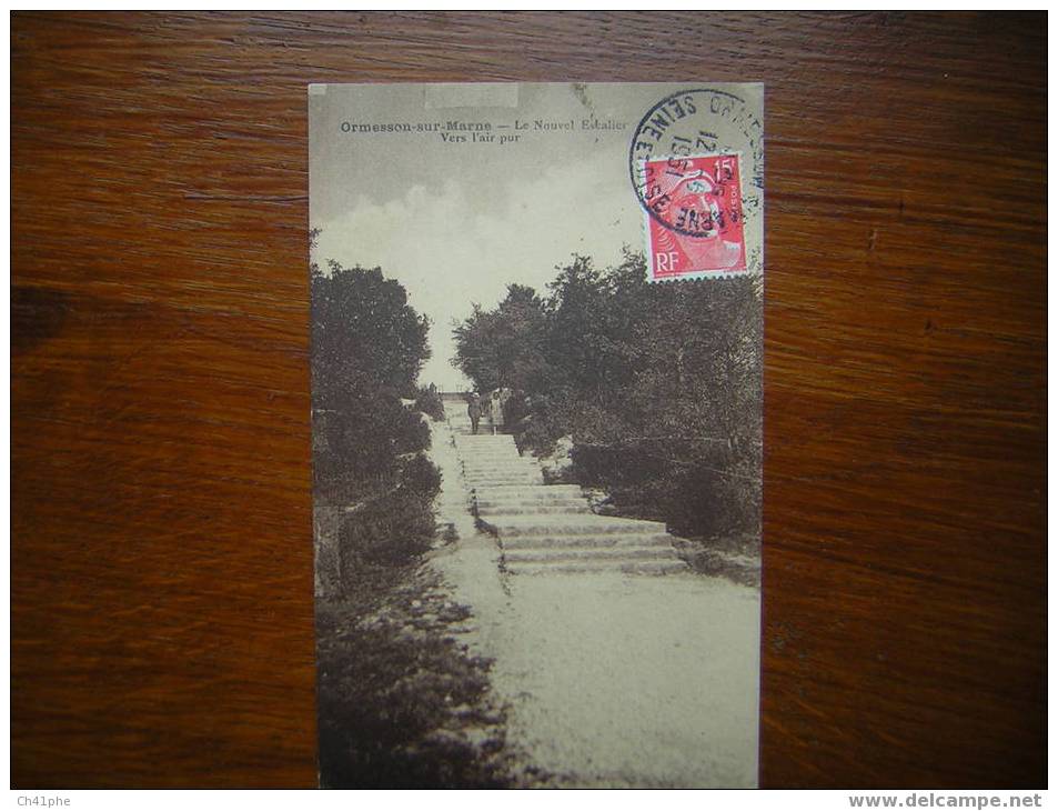 ORMESSON SUR MARNE       LE NOUVEL ESCALIER VERS L AIR PUR - PETITE ANIMATION - Ormesson Sur Marne