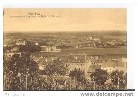 LUXEMBOURG REMICH PANORAMA DE LA TERRASSE DE L'HOTEL BELLE VUE - Remich