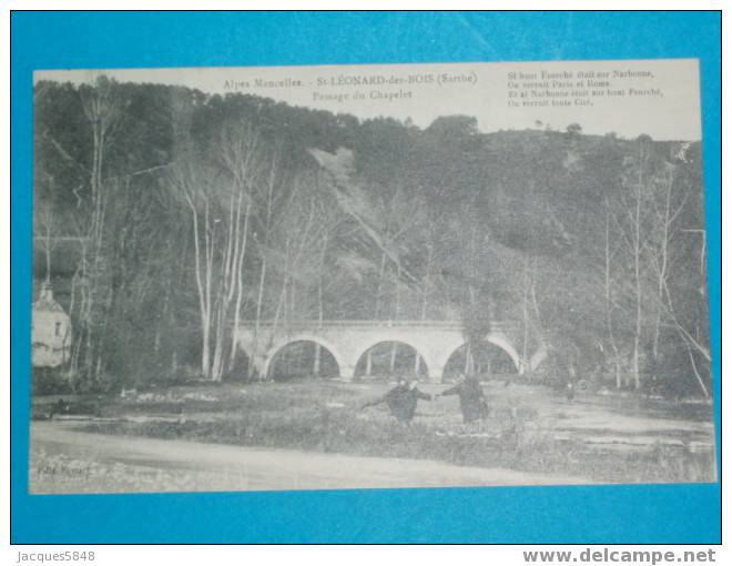 72) St-léonard-des-bois - Passage Du Chapelet -   Tres Belle Carte - Saint Leonard Des Bois