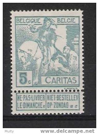 Belgie OCB 86 (*) - 1910-1911 Caritas