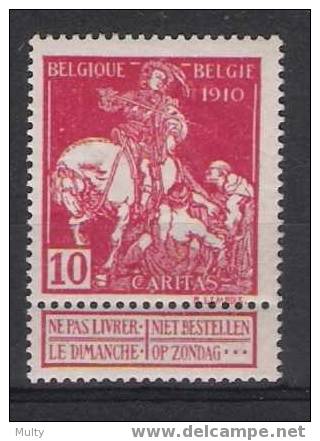Belgie OCB 91 (*) - 1910-1911 Caritas