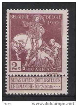 Belgie OCB 89 (*) - 1910-1911 Caritas