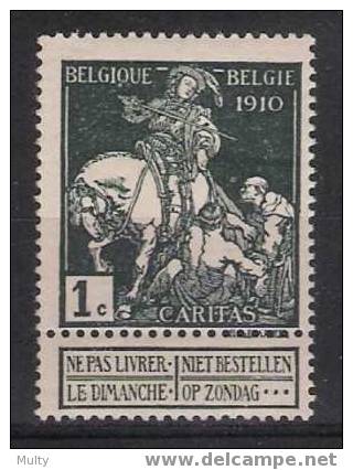 Belgie OCB 88 (*) - 1910-1911 Caritas