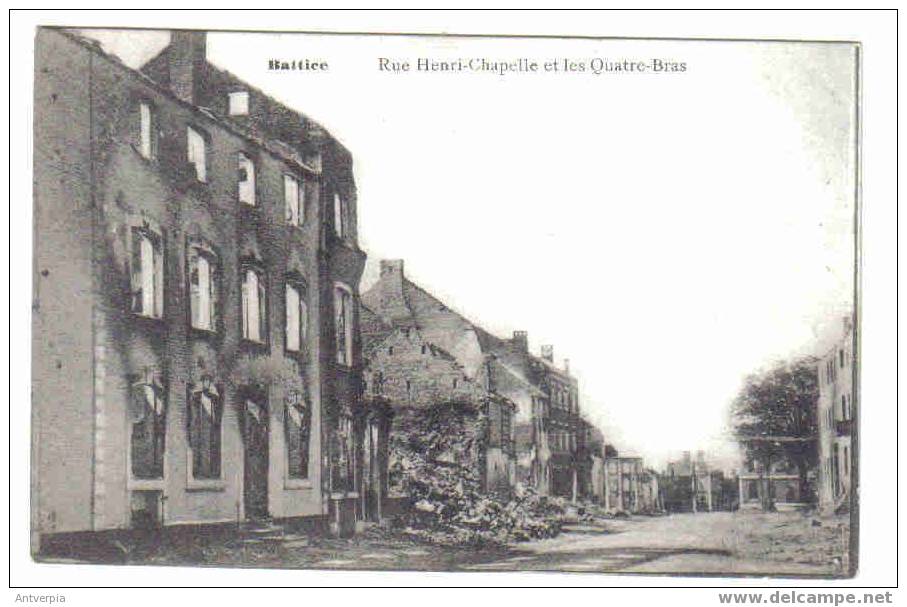 Battice Rue Henri-chapelle Et Les Quatre-bras (vierge) - Herve