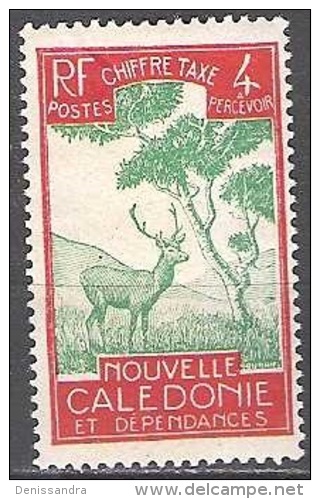 Nouvelle Caledonie 1928 Michel Taxe 20 Neuf * Cote (2005) 0.60 € Cerf Et Niaouli - Strafport