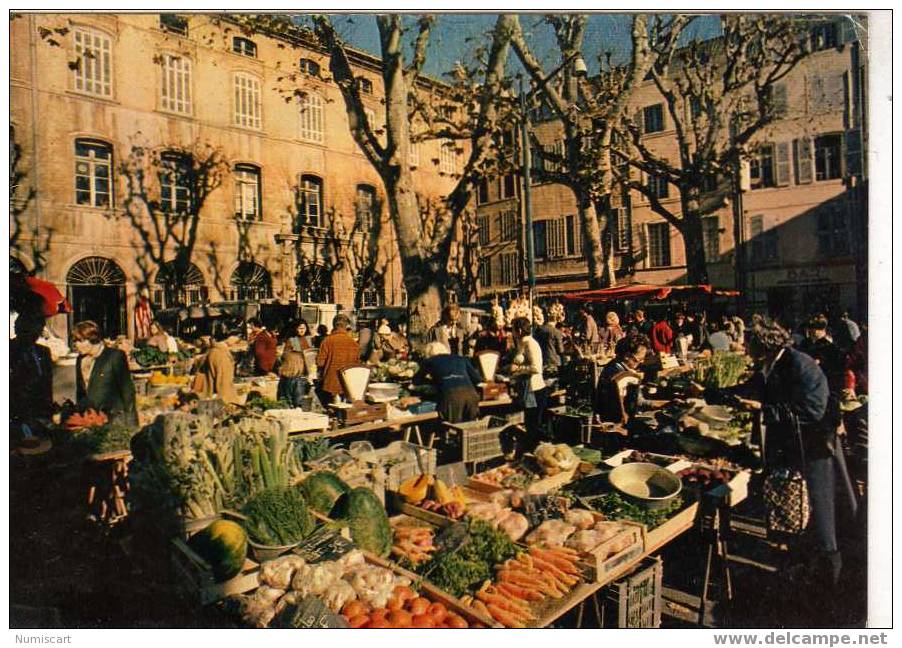 SUPERBE CPM....D AIX EN PROVENCE....LE MARCHE.... - Aix En Provence