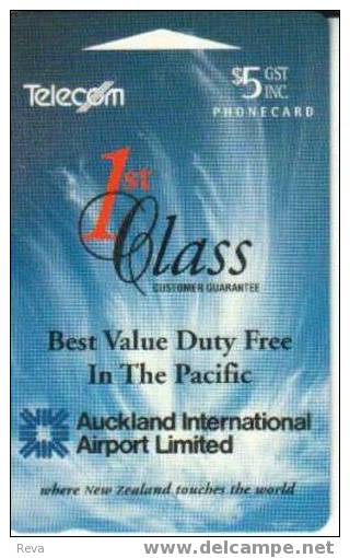 NEW ZEALAND $5  AUCKLAND  AIRPORT  AIRLINE ADD CARD   MINT GPT  NZ-A-38   SOLD AT PREMIUM - New Zealand