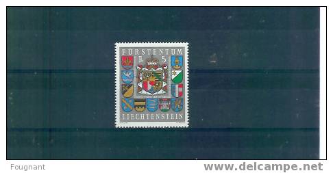 LIECHTENSTEIN:1973:N°537 NSC:Armoiries De La Principauté Et Des Communes. - Unused Stamps