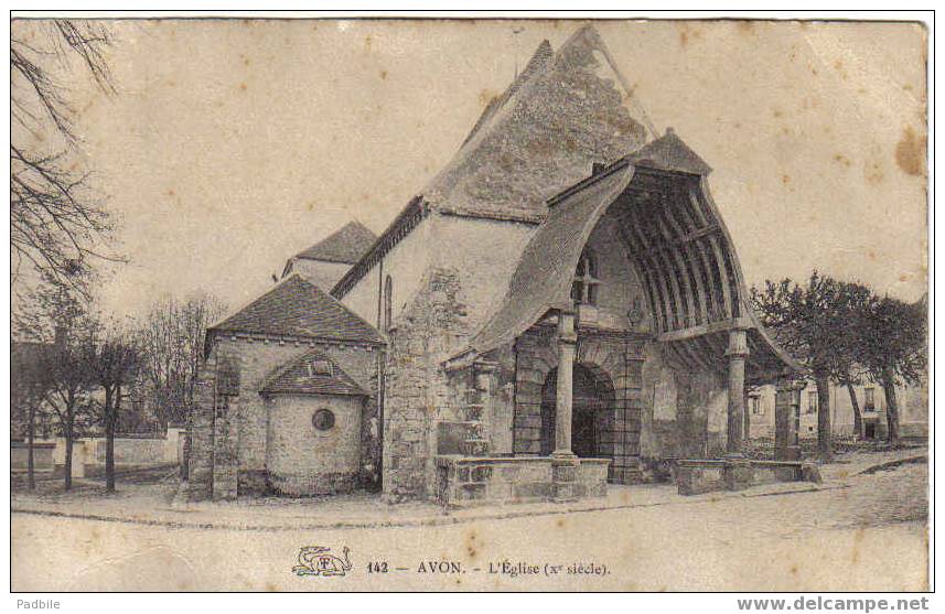 Carte Postale Avon L'église - Avon