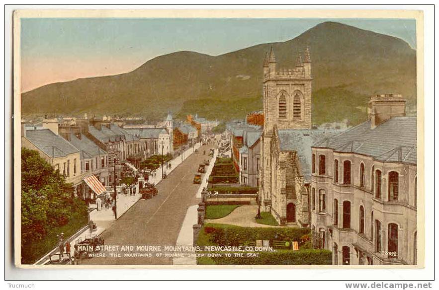 M628 - Main Street And Mourne Moutains, NEWCASTLE - Down