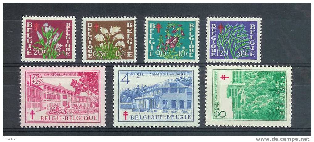 COB 834/840 * Antituberculeux - Unused Stamps