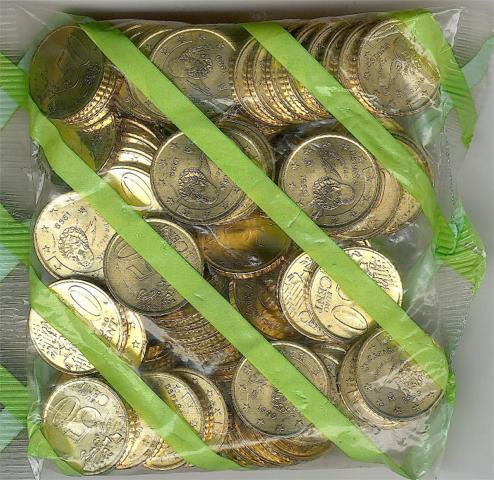 50ct-1999, SPANIEN-spain, Tüte Mit 100 Prägefrischen Münzen OVP - Spanien