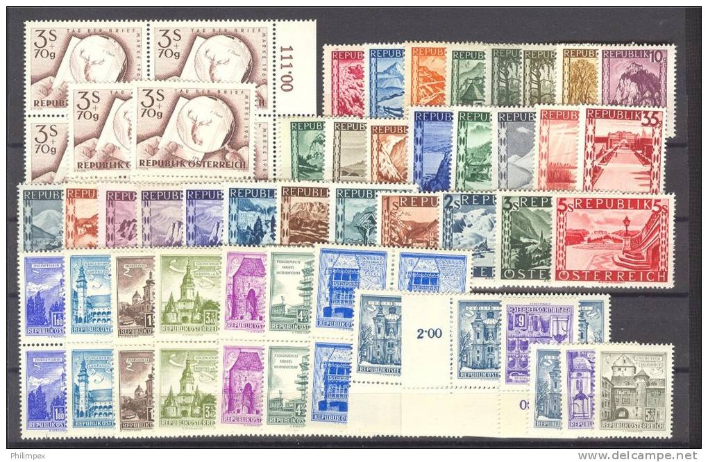 AUSTRIA, EXCELLENT GROUP NEVER HINGED MATERIAL **! - Collections