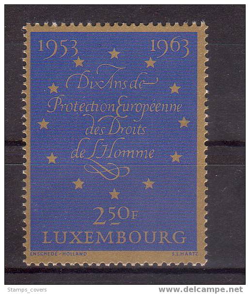 LUXEMBOURG MNH** MICHEL 679 €0.30 CONVENTION DROITS DE L´HOMME - Unused Stamps