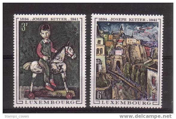 LUXEMBOURG MNH** MICHEL 790/91 €1.20 PEINTRE JOSEPH KUTTER - Nuovi