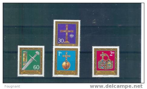 LIECHTENSTEIN:1975:N°569/   72  NSC:Joyaux Impériaux.Série Complète. - Unused Stamps