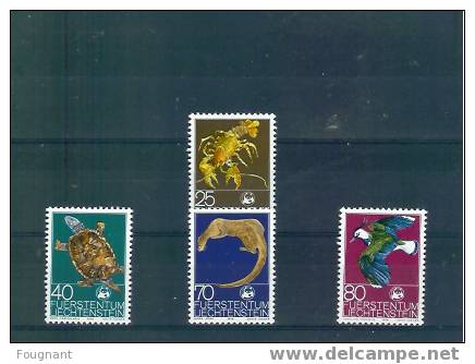 LIECHTENSTEIN:1976:N°587/   90  NSC:Fonds International Pour La Protection De La Nature.Série Complète. - Unused Stamps